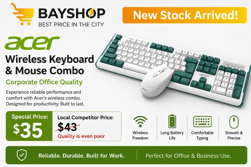 Acer Wireless Keyboard & Mouse Combo